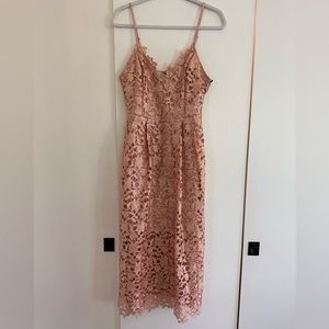 Rose Gold Lace Dress